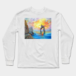 On the rocky seashore Long Sleeve T-Shirt